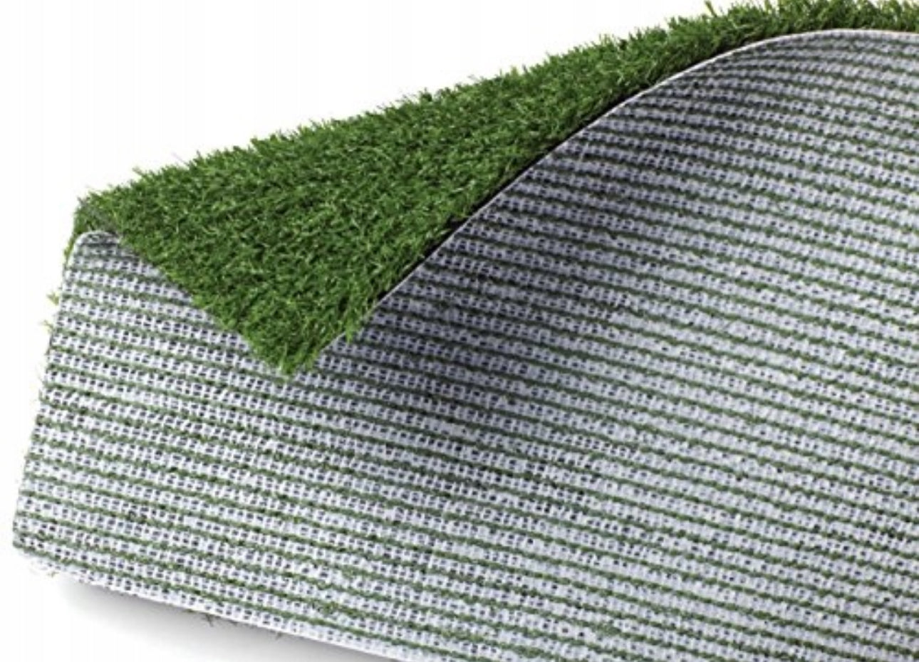 Innetoalett for hund – Pet Potty XL 76x50 cm med grønt kunstgress, plastbrett og dreneringsrist – perfekt for valpetrening og innendørs bruk.